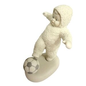Departnent 56 Snowbabies "SCORE" Soccer Bisque Porcelain Figurine Vintage‎ 1999